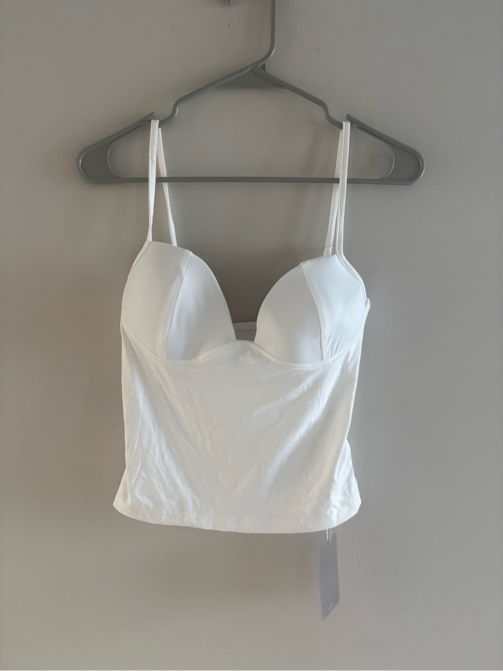 White Corset Bustier Tank Top